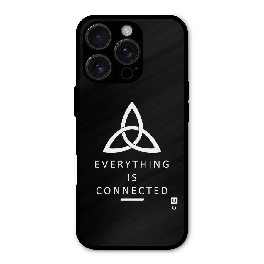 Everything is Connected Typography Shockproof Hybrid Protection (Metal + TPU) Back Case Cover CoversCart