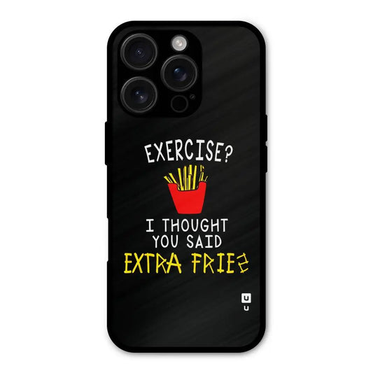 Extra Fries Shockproof Hybrid Protection (Metal + TPU) Back Case Cover CoversCart