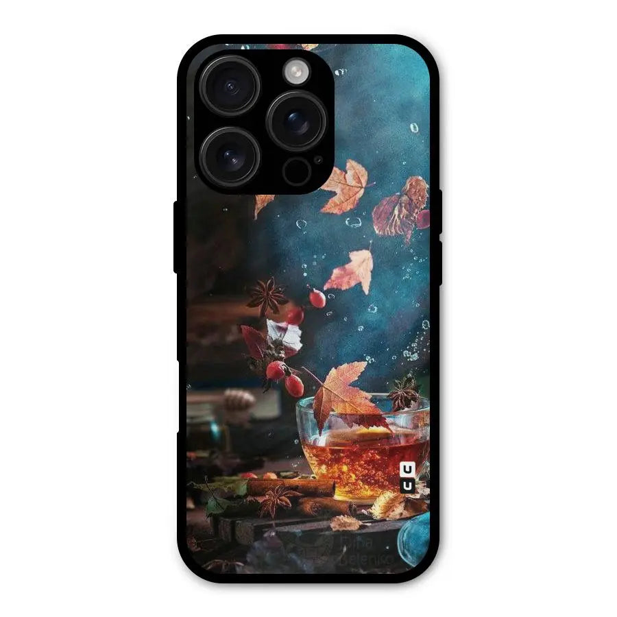 Falling Leaves Tea Shockproof Hybrid Protection (Metal + TPU) Back Case Cover CoversCart