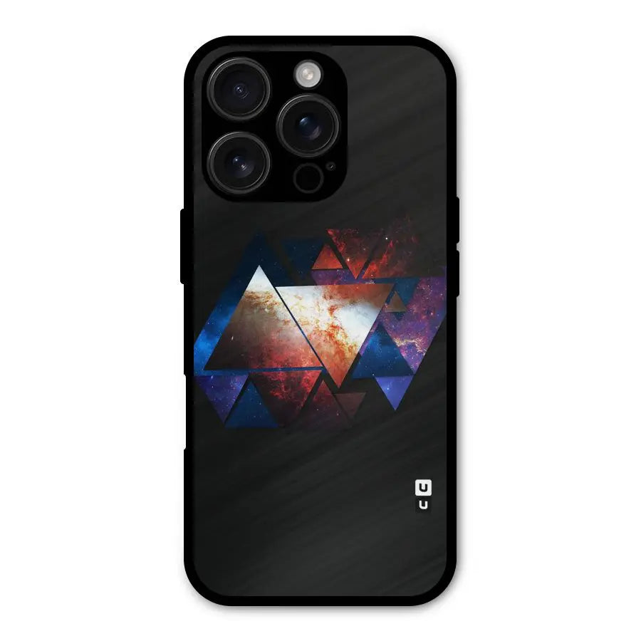 Fire Galaxy Triangles Shockproof Hybrid Protection (Metal + TPU) Back Case Cover CoversCart