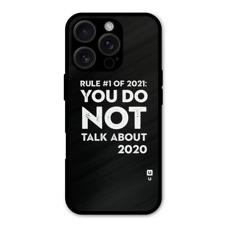 First Rule of 2021 Shockproof Hybrid Protection (Metal + TPU) Back Case Cover CoversCart
