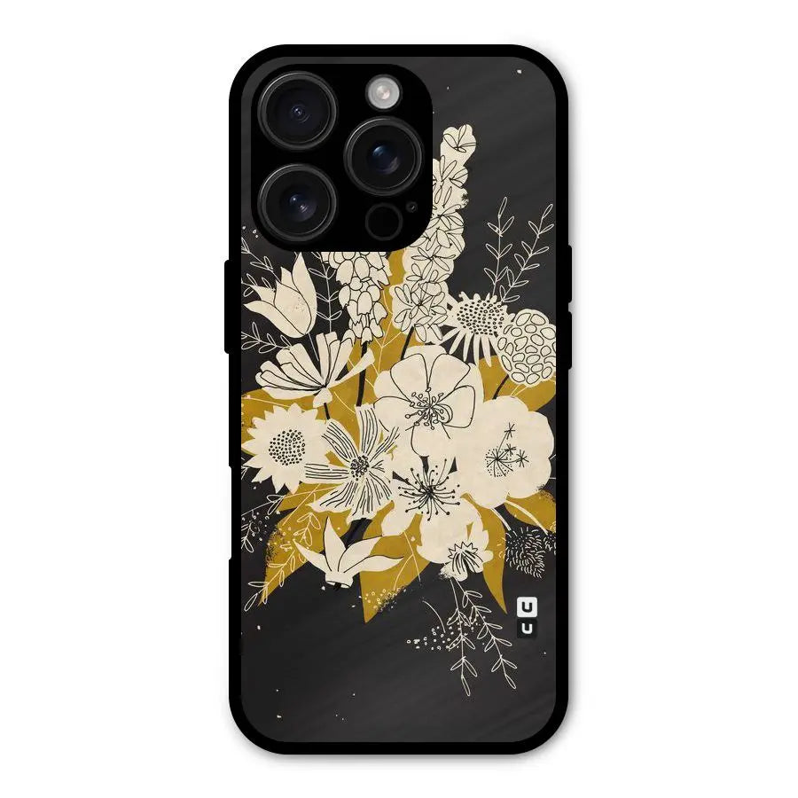 Flower Drawing Shockproof Hybrid Protection (Metal + TPU) Back Case Cover CoversCart