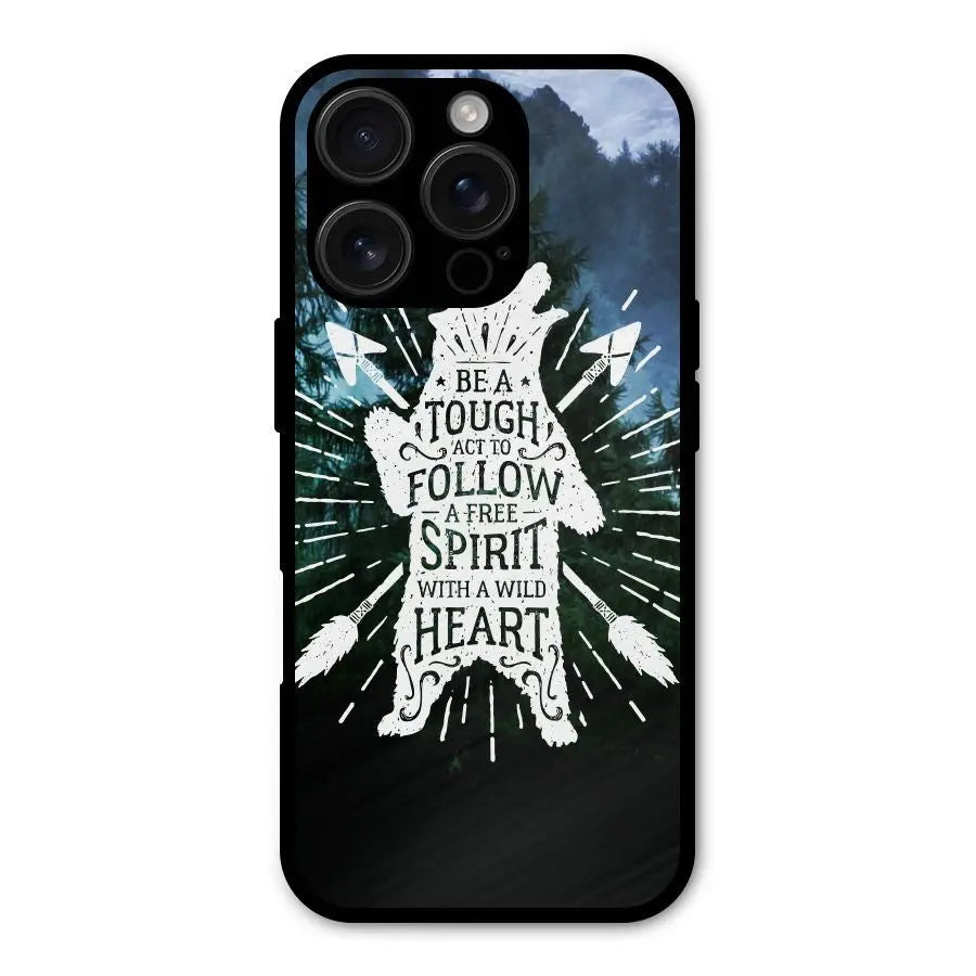 Follow Spirit Heart Shockproof Hybrid Protection (Metal + TPU) Back Case Cover CoversCart