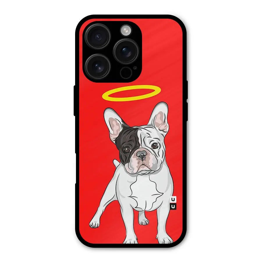 French Cute Angel Doggo Shockproof Hybrid Protection (Metal + TPU) Back Case Cover CoversCart