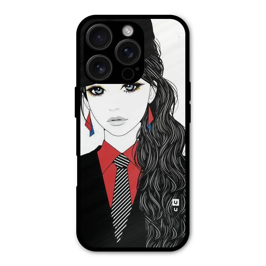 Girl Tie Shockproof Hybrid Protection (Metal + TPU) Back Case Cover CoversCart