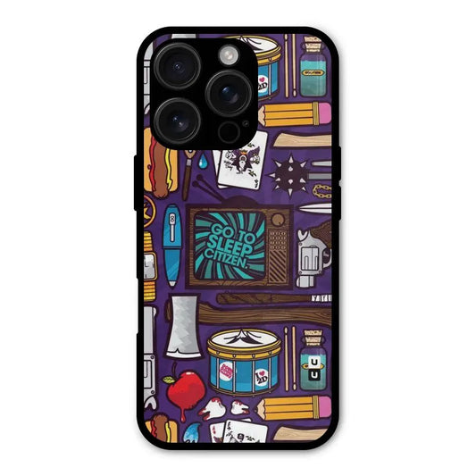 Go To Sleep Shockproof Hybrid Protection (Metal + TPU) Back Case Cover CoversCart