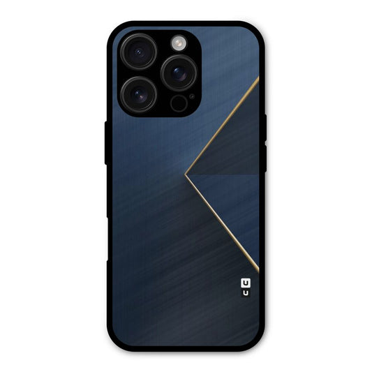Golden Blue Triangle Shockproof Hybrid Protection (Metal + TPU) Back Case Cover