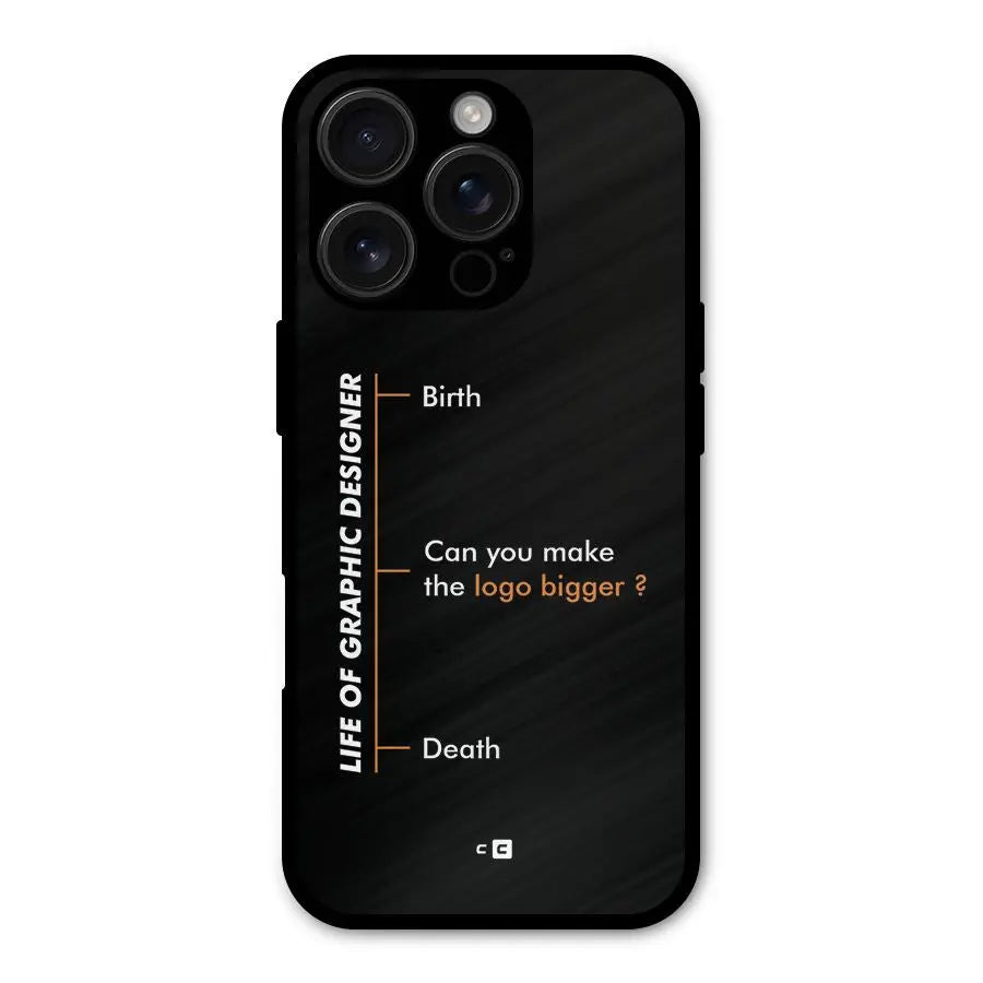 Graphic Designer Life Shockproof Hybrid Protection (Metal + TPU) Back Case Cover CoversCart