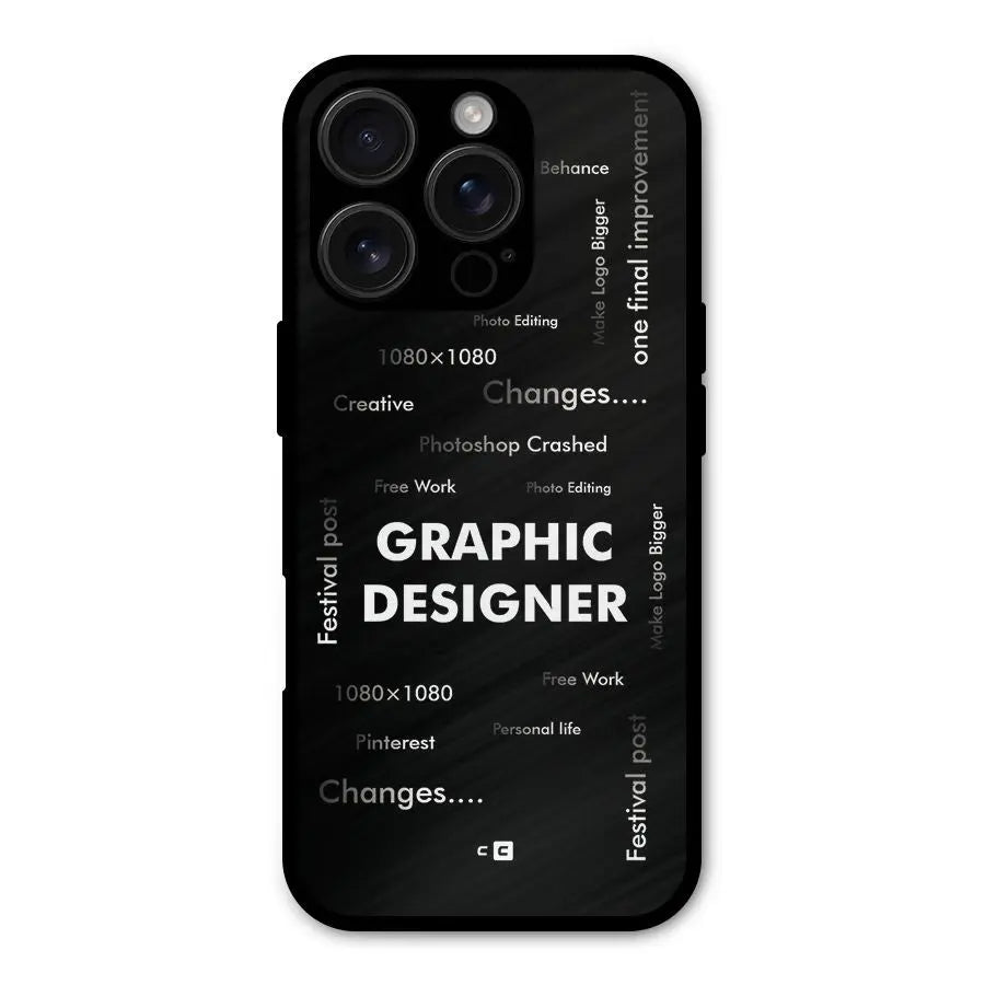 Graphic Designer Struggles Shockproof Hybrid Protection (Metal + TPU) Back Case Cover CoversCart