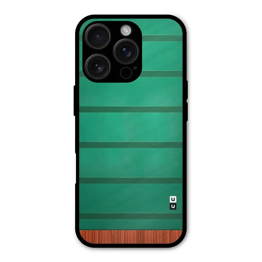 Green Wood Stripes Shockproof Hybrid Protection (Metal + TPU) Back Case Cover CoversCart