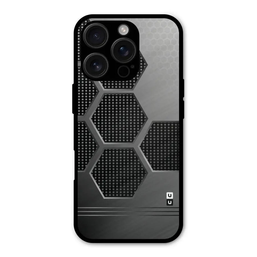 Grey Black Hexa Shockproof Hybrid Protection (Metal + TPU) Back Case Cover CoversCart