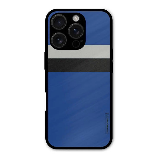 Grey Black Strips Shockproof Hybrid Protection (Metal + TPU) Back Case Cover CoversCart