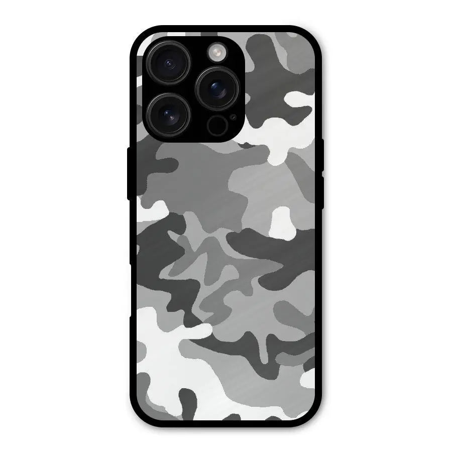 Grey Military Shockproof Hybrid Protection (Metal + TPU) Back Case Cover CoversCart
