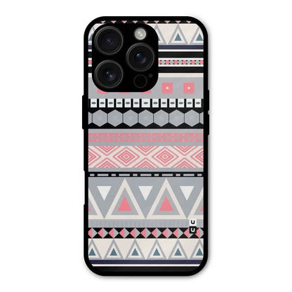 Grey Pink Pattern Shockproof Hybrid Protection (Metal + TPU) Back Case Cover CoversCart
