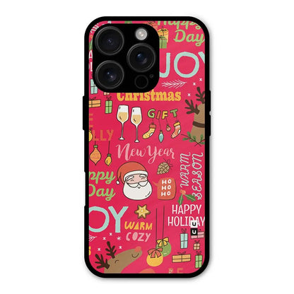 Happy Day Christmas Joy Shockproof Hybrid Protection (Metal + TPU) Back Case Cover CoversCart