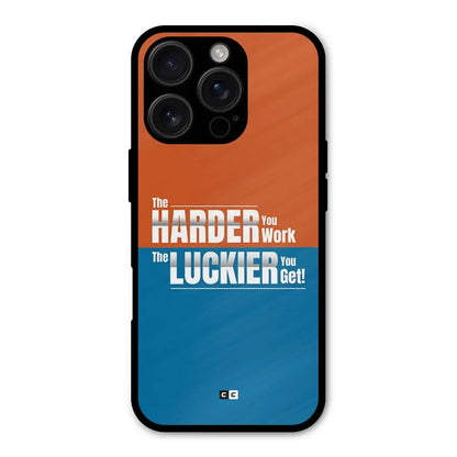Hard Luck Shockproof Hybrid Protection (Metal + TPU) Back Case Cover CoversCart