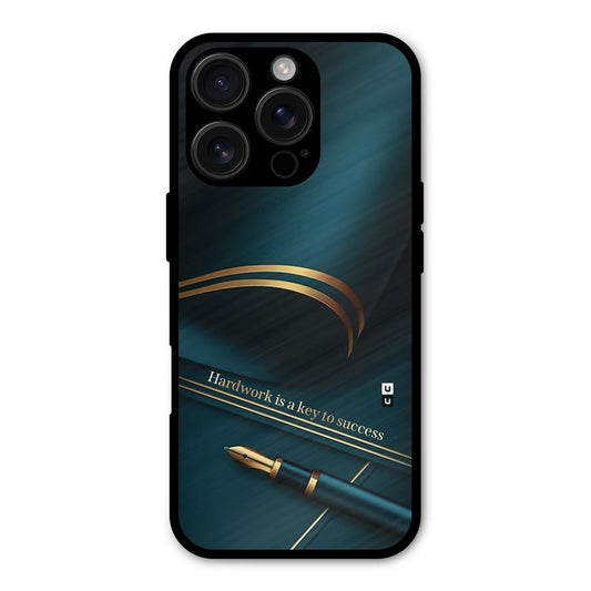 Hardwork Is Key Shockproof Hybrid Protection (Metal + TPU) Back Case Cover