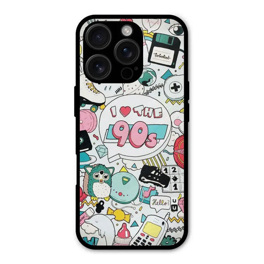 Heart 90s Shockproof Hybrid Protection (Metal + TPU) Back Case Cover CoversCart