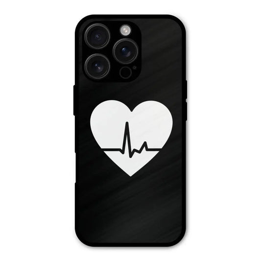 Heart Beat Shockproof Hybrid Protection (Metal + TPU) Back Case Cover CoversCart