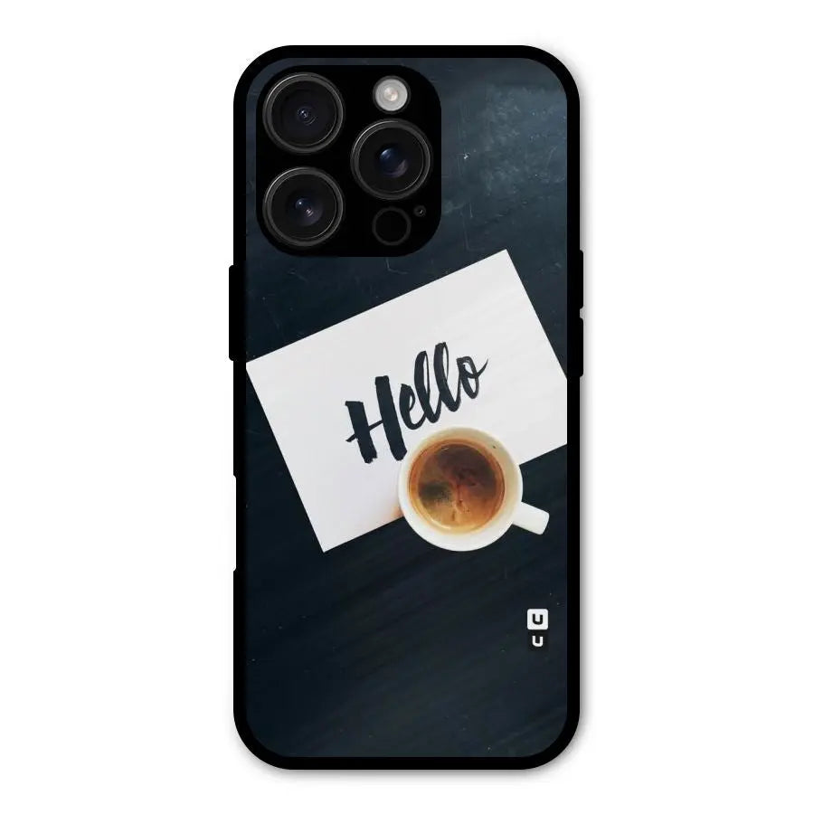 Hello Coffee Shockproof Hybrid Protection (Metal + TPU) Back Case Cover CoversCart