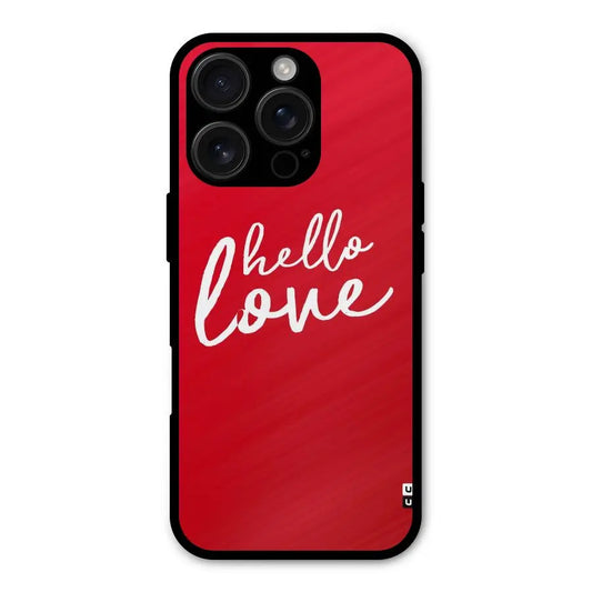 Hello Love Shockproof Hybrid Protection (Metal + TPU) Back Case Cover CoversCart