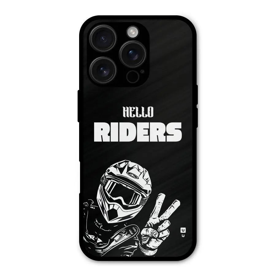 Hello Riders Shockproof Hybrid Protection (Metal + TPU) Back Case Cover CoversCart