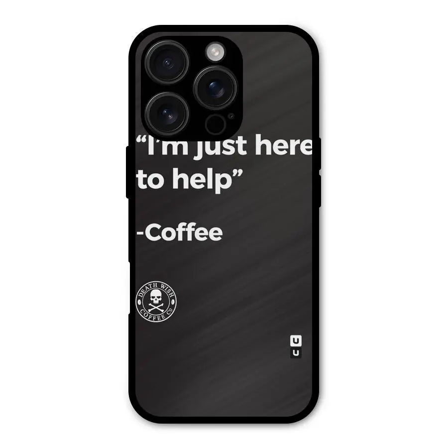 Here To Help Shockproof Hybrid Protection (Metal + TPU) Back Case Cover CoversCart