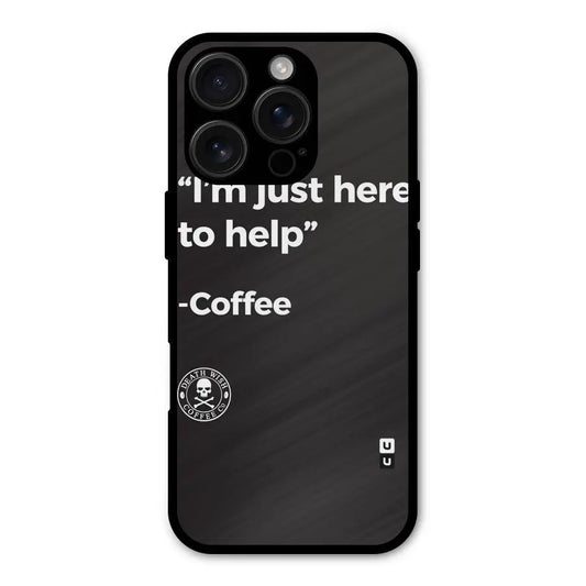 Here To Help Shockproof Hybrid Protection (Metal + TPU) Back Case Cover CoversCart