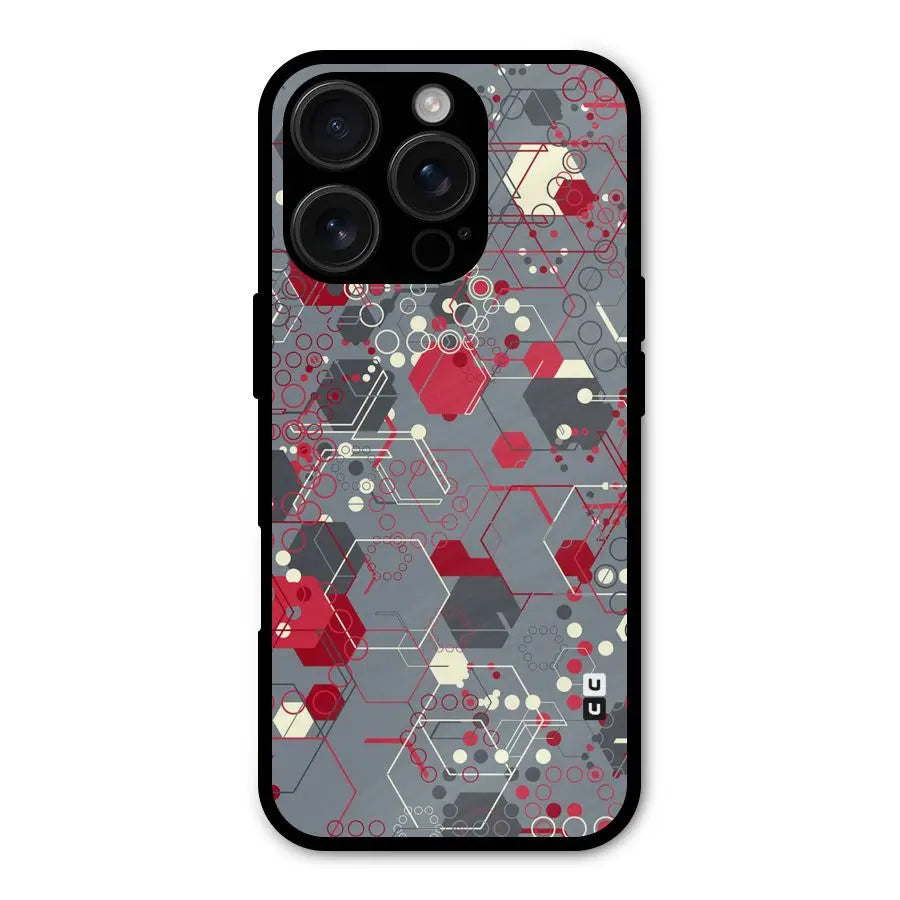 Hexagons Pattern Shockproof Hybrid Protection (Metal + TPU) Back Case Cover CoversCart