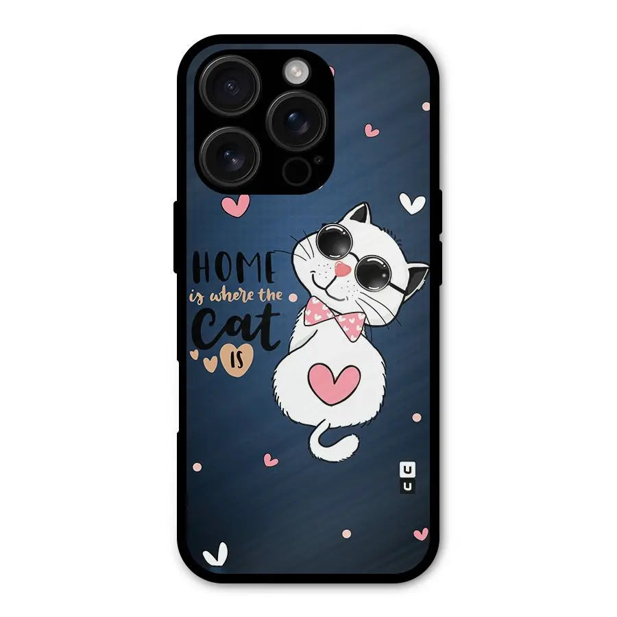 Home Where Cat Shockproof Hybrid Protection (Metal + TPU) Back Case Cover CoversCart