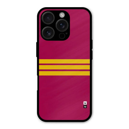 Horizontal Sports Stripes Shockproof Hybrid Protection (Metal + TPU) Back Case Cover CoversCart