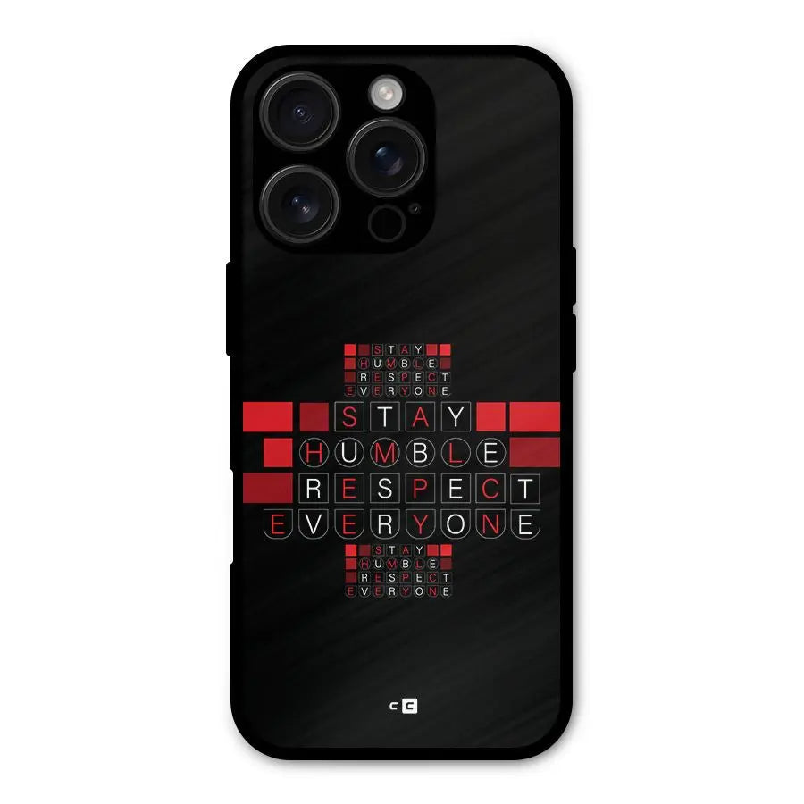 Humble Respect Shockproof Hybrid Protection (Metal + TPU) Back Case Cover CoversCart