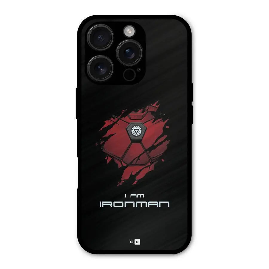 I Am Ironman Shockproof Hybrid Protection (Metal + TPU) Back Case Cover CoversCart