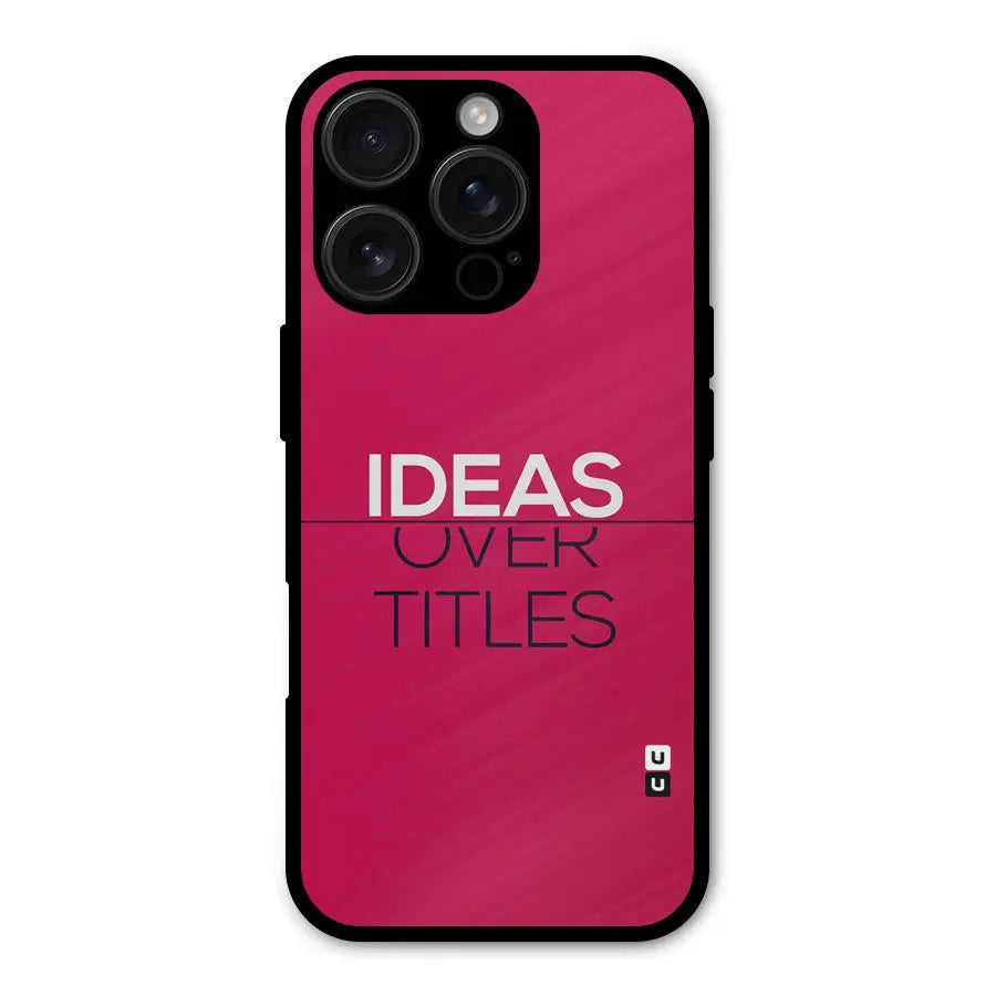 Ideas Over Titles Shockproof Hybrid Protection (Metal + TPU) Back Case Cover CoversCart