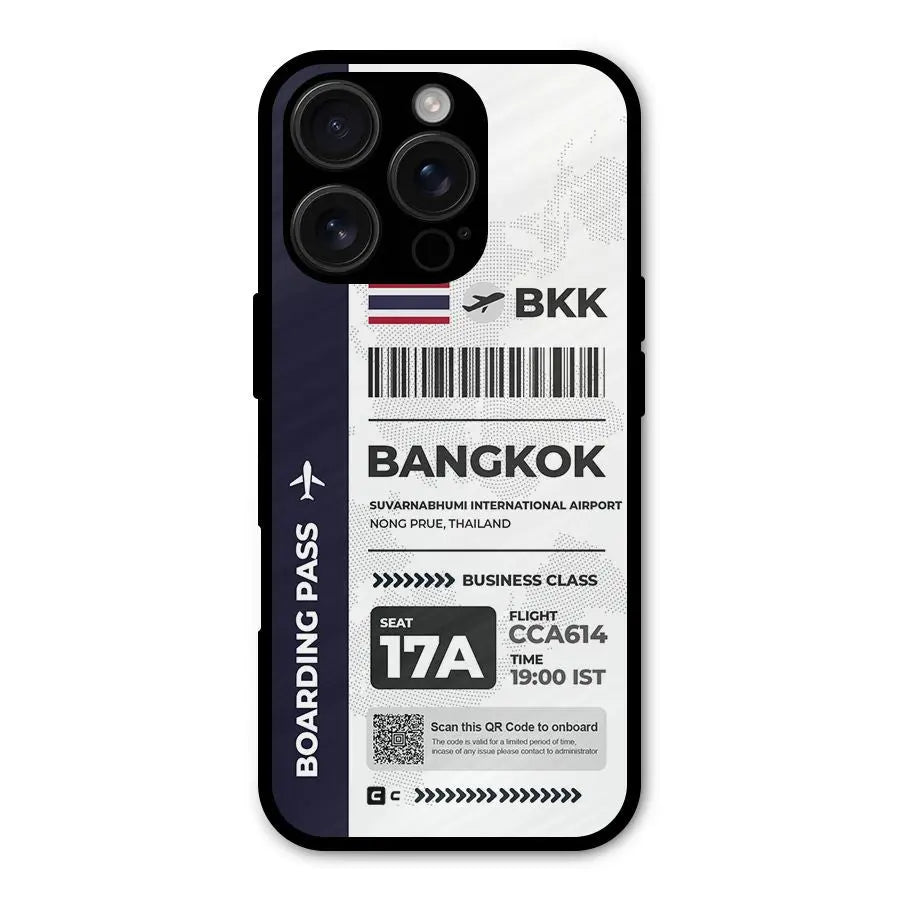 International Boarding Pass Bangkok Shockproof Hybrid Protection (Metal + TPU) Back Case Cover CoversCart