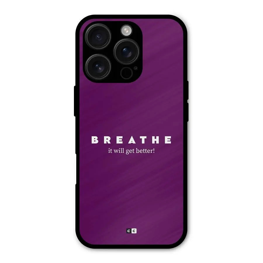 It Will Get Better Shockproof Hybrid Protection (Metal + TPU) Back Case Cover CoversCart