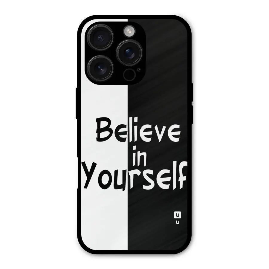 Just Believe Yourself Shockproof Hybrid Protection (Metal + TPU) Back Case Cover CoversCart