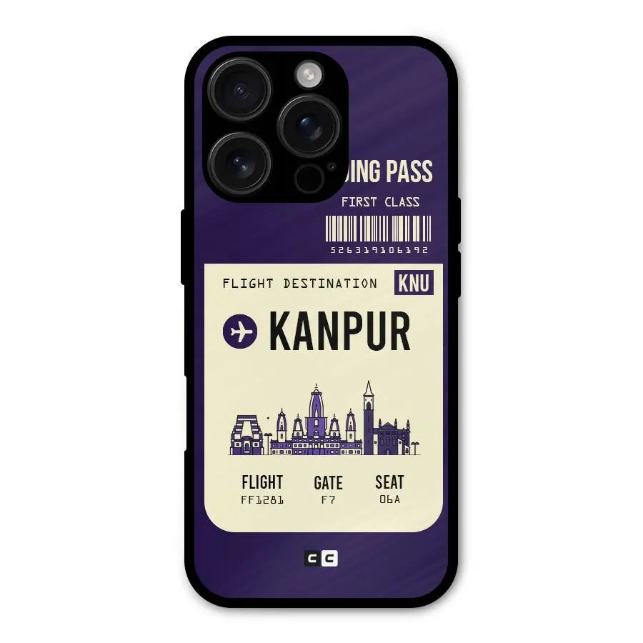 Kanpur Boarding Pass Shockproof Hybrid Protection (Metal + TPU) Back Case Cover CoversCart
