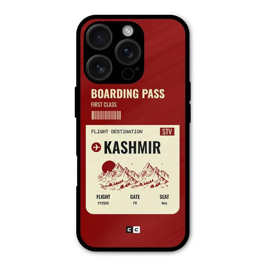 Kashmir Boarding Pass Shockproof Hybrid Protection (Metal + TPU) Back Case Cover CoversCart