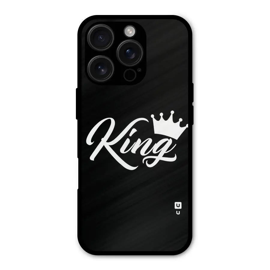 King Crown Typography Shockproof Hybrid Protection (Metal + TPU) Back Case Cover CoversCart