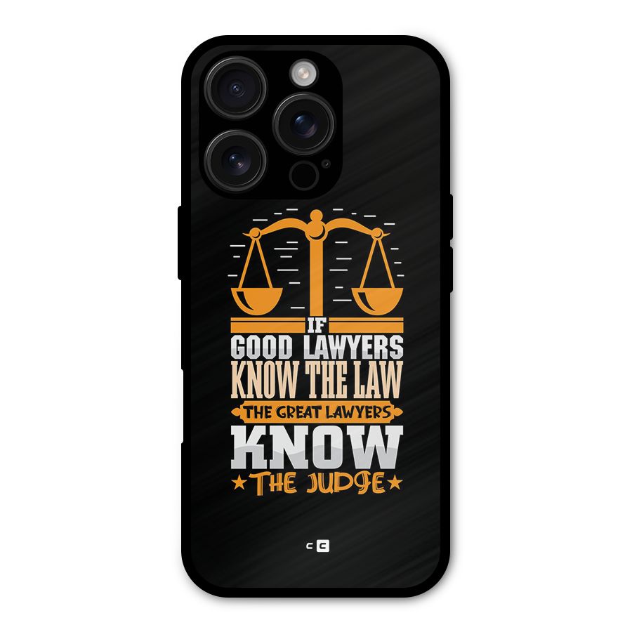 Know The Judge Shockproof Hybrid Protection (Metal + TPU) Back Case Cover