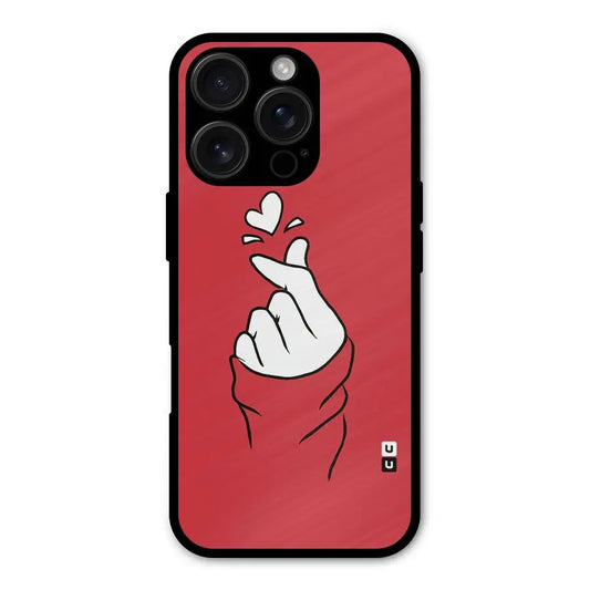 Korean Love Sign Shockproof Hybrid Protection (Metal + TPU) Back Case Cover CoversCart
