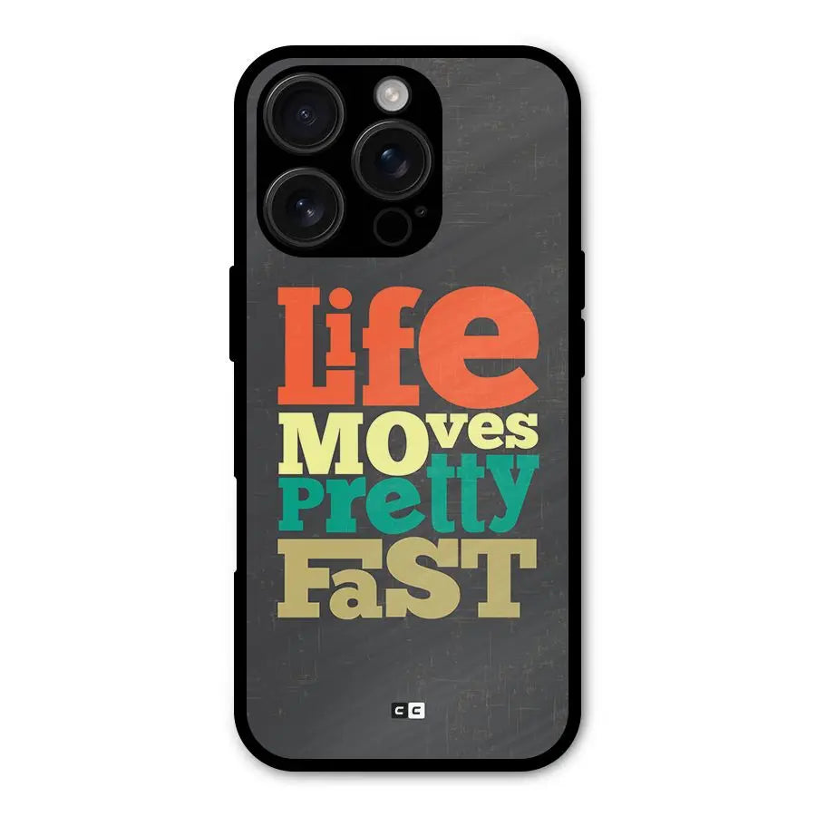 Life Moves Fast Shockproof Hybrid Protection (Metal + TPU) Back Case Cover CoversCart