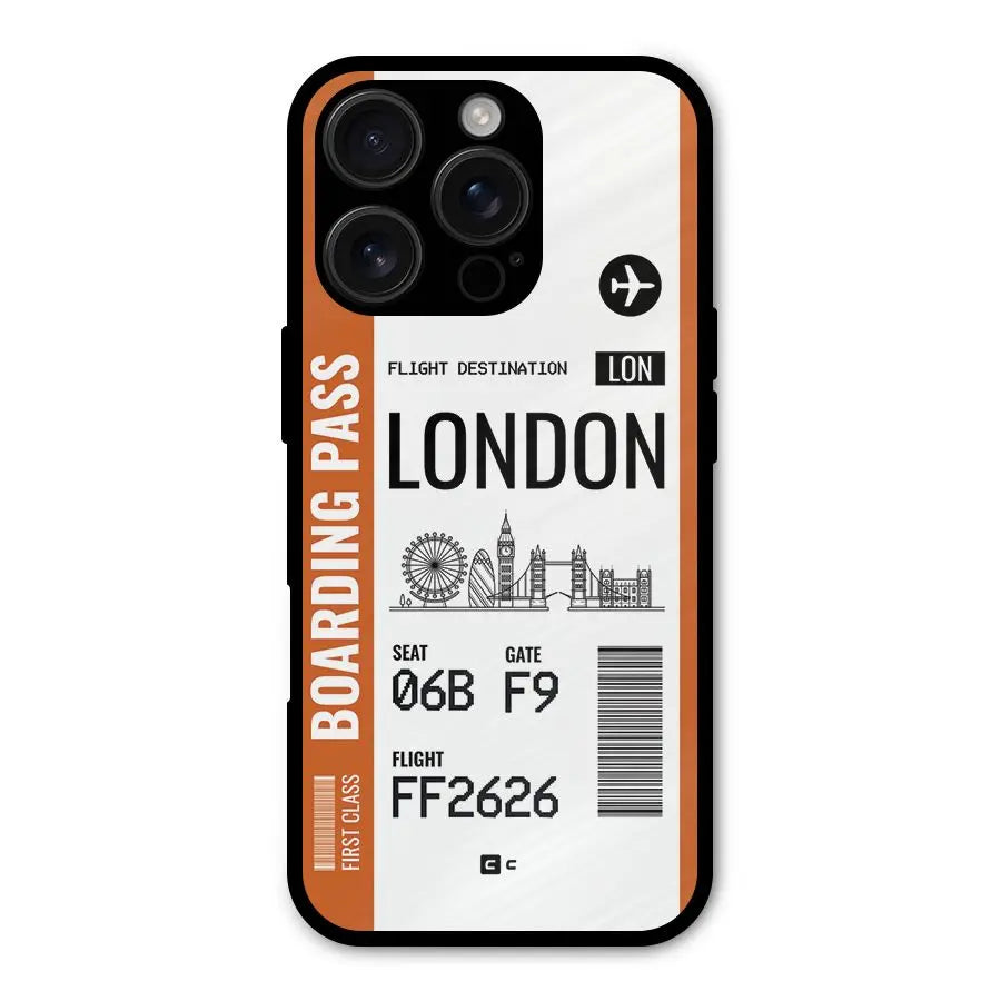 London Boarding Pass Shockproof Hybrid Protection (Metal + TPU) Back Case Cover CoversCart
