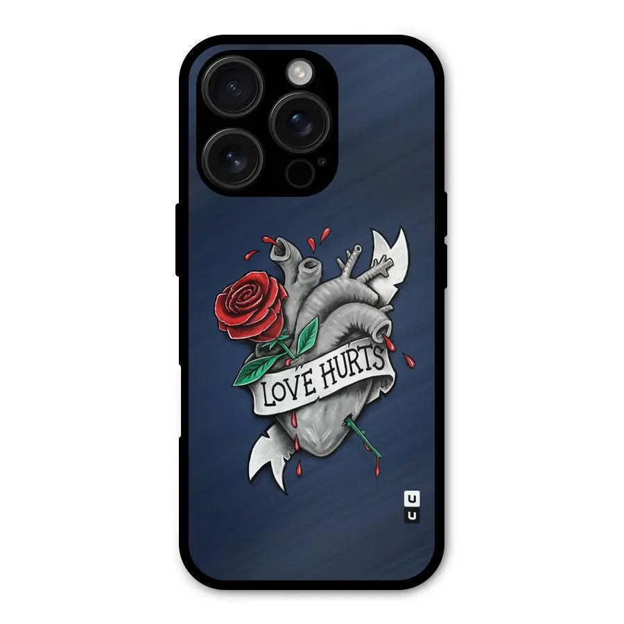 Love Hurts Shockproof Hybrid Protection (Metal + TPU) Back Case Cover CoversCart
