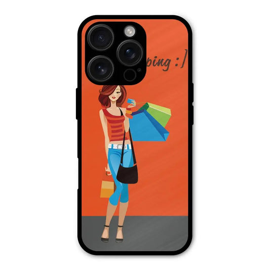 Love Shopping Classy Girl Shockproof Hybrid Protection (Metal + TPU) Back Case Cover CoversCart