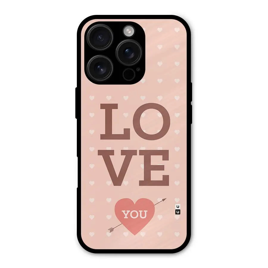 Love You Hearts Shockproof Hybrid Protection (Metal + TPU) Back Case Cover CoversCart