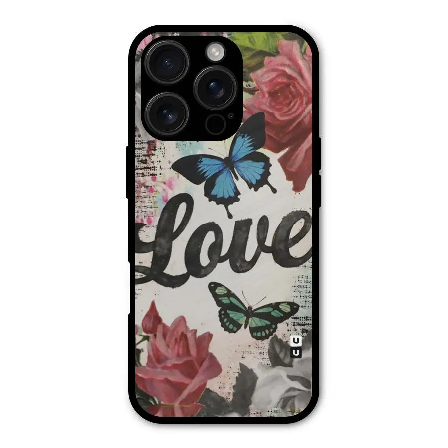 Lovely Butterfly Love Shockproof Hybrid Protection (Metal + TPU) Back Case Cover CoversCart