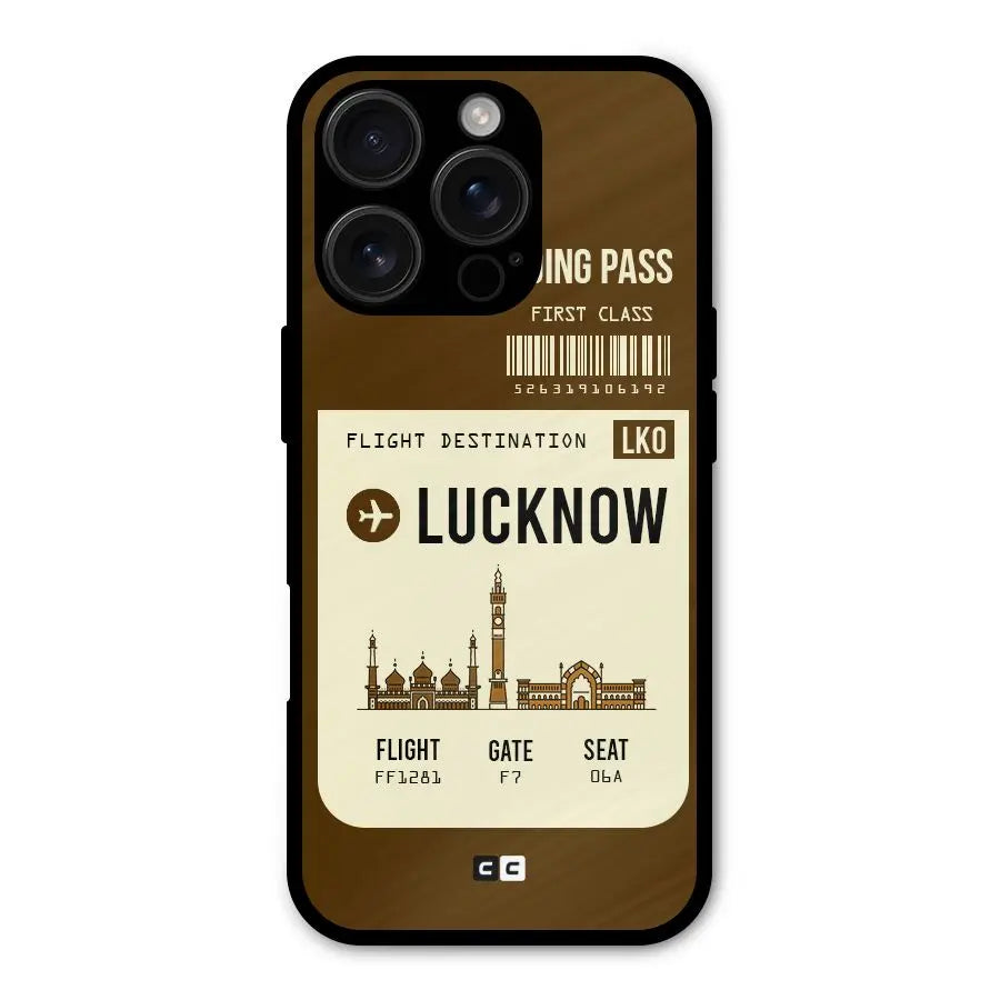 Lucknow Boarding Pass Shockproof Hybrid Protection (Metal + TPU) Back Case Cover CoversCart