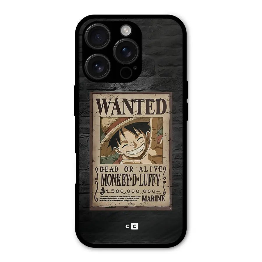 Luffy Wanted Shockproof Hybrid Protection (Metal + TPU) Back Case Cover CoversCart